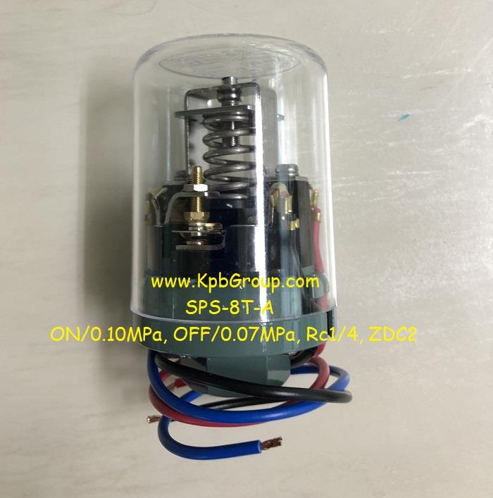 SANWA DENKI Pressure Switch SPS-8T-A, ON/0.10MPa, OFF/0.07MPa, Rc1/4, ZDC2,SPS-8T-A, SANWA DENKI, Pressure Switch,SANWA DENKI,Instruments and Controls/Switches