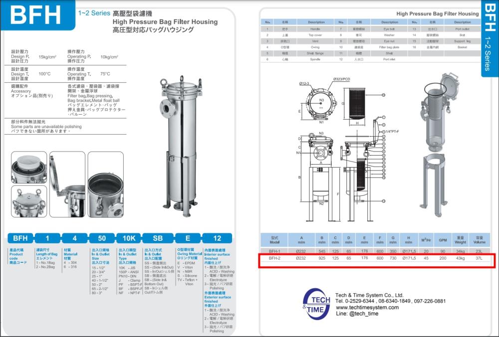 High Pressure Bag Filter Housing,housing filter,TEC TAM,Machinery and Process Equipment/Machine Parts