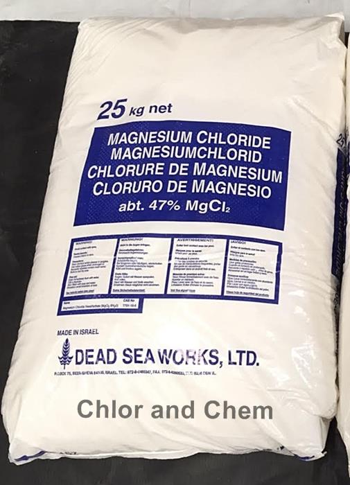 แมกนีเซียม คลอไรด์ ดีเกลือฝรั่ง (Magnesium Chloride) อิสราเอล ขนาดบรรจุ 25 กก. ,ดีเกลือฝรั่ง, magnesium chloride, แมกเนเซียม คลอไรด์, แมกนีเซียมคลอไรด์, magnesium chloride อิสราเอล,,Dead Sea Works,Chemicals/Agents