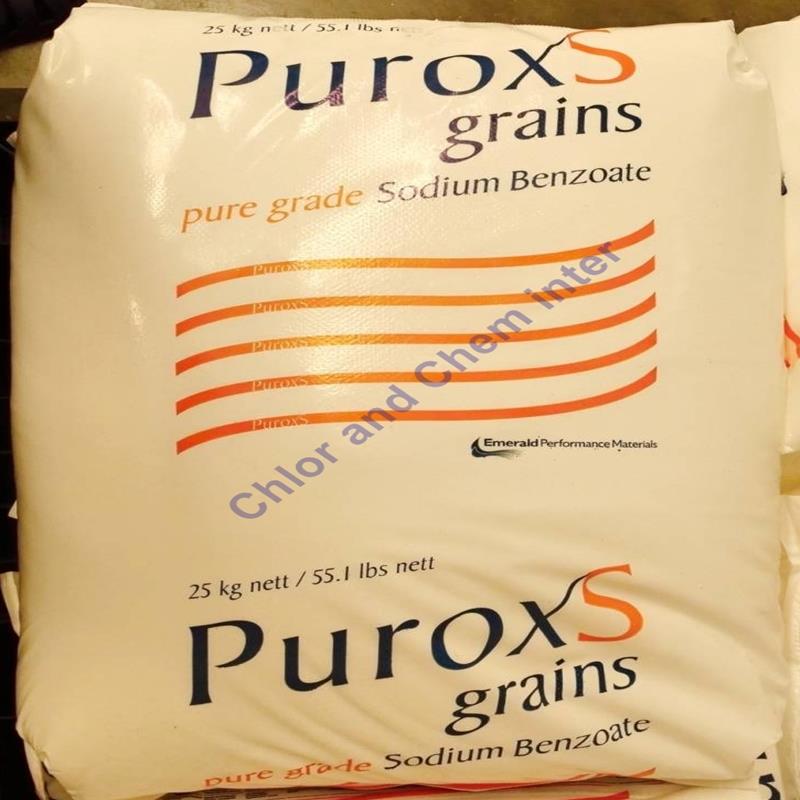 สารกันบูด (Sodium benzoate PUROX'S grain) ฮอลแลนด์ , อเมริกา ขนาดบรรจุ 25 กก.