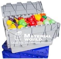 กล่องพลาสติกแบบปิดฝา,ลังพลาสติก,Material World Co., Ltd.,Materials Handling/Boxes