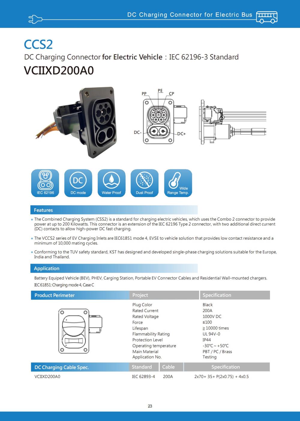 AC Charging Connector for Electric Vehicle - หัวชาร์จรถยนต์ไฟฟ้า,AC Charging Connector for Electric Vehicle - หัวชาร์จรถยนต์ไฟฟ้า รถไฟฟ้า,K.S.T,Electrical and Power Generation/Electrical Equipment/Battery Chargers