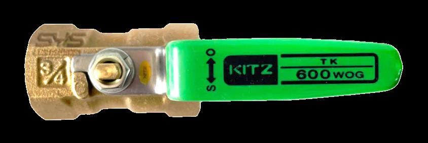 Kitz Brass Ball Valve บอลวาล์วทองเหลืองคิท, T 400P, TK 600 P, 600UTKM