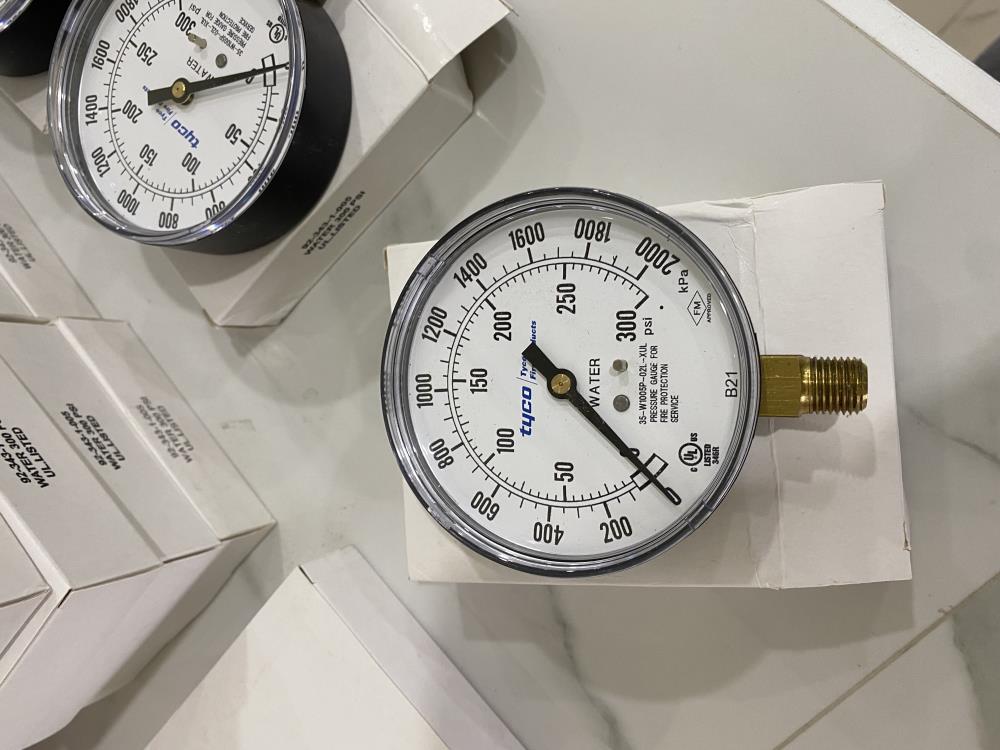 Pressure Gauge for Fire Protection,Pressure Gauge,TYCO , Ashcroft , WIKA,Instruments and Controls/Gauges