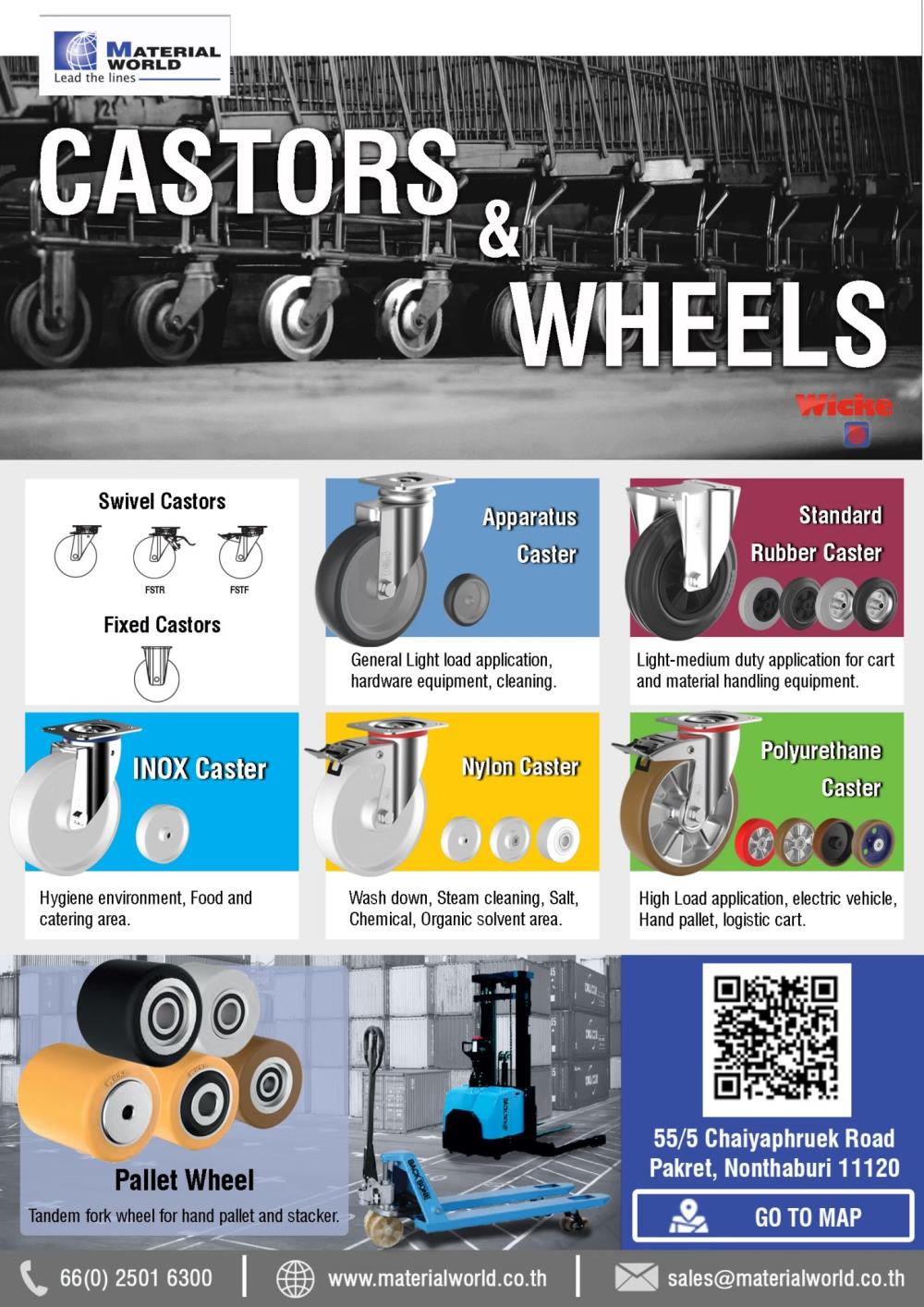 Castor Wheel,Wheels,Material World,Tool and Tooling/Machine Tools/Wheels