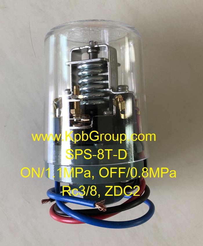 SANWA DENKI Pressure Switch SPS-8T-D, ON/1.1MPa, OFF/0.8MPa, Rc3/8, ZDC2,SPS-8T-D, SANWA DENKI, Pressure Switch,SANWA DENKI,Instruments and Controls/Switches
