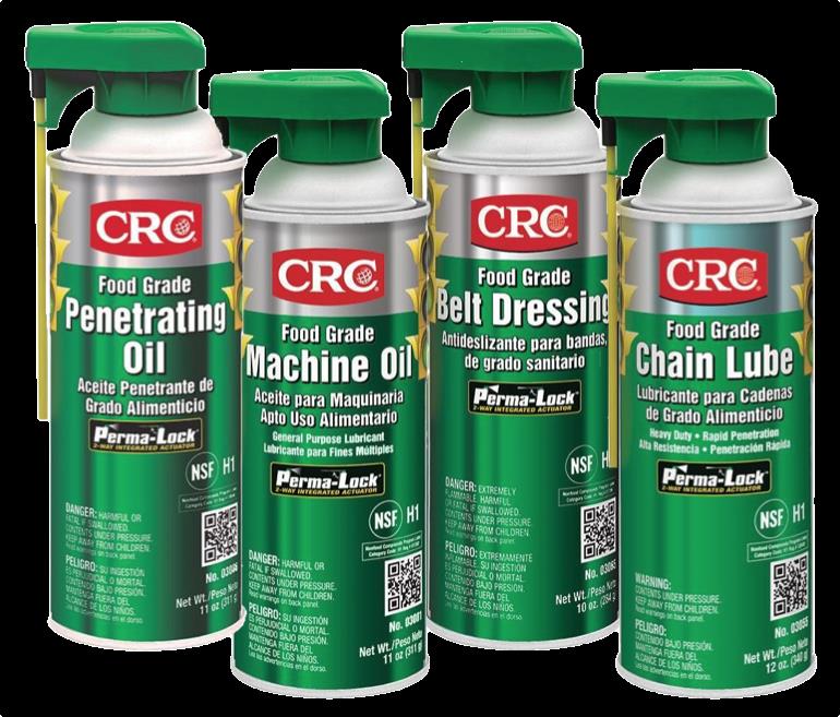CRC Food Grade เคมีภัณฑ์บำรุงรักษาทางอุตสาหกรรมอาหาร สารหล่อลื่น ป้องกันกันสนิมและสารป้องกันการจับติด(Belt Dressing/Chain Lubricant/Machine Oil/Penetrating Oil/Anti-Seize)>>สอบถามราคาพิเศษได้ที่0918157073ค่ะ<<