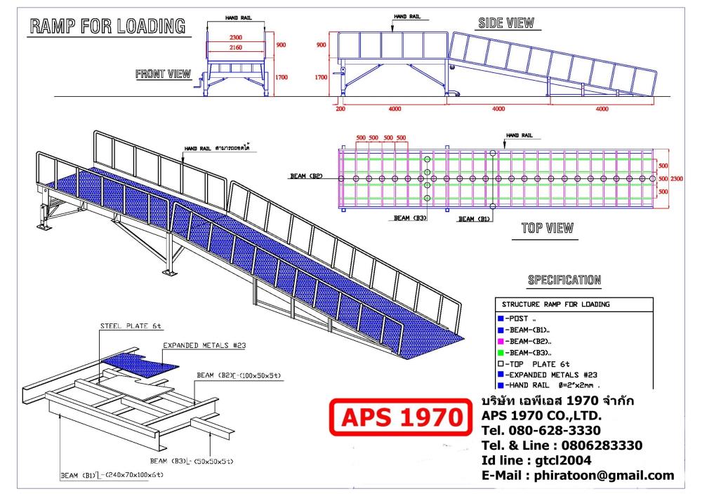 สะพานโหลดสินค้า , Container loading ramp,สะพานโหลดสินค้า , Container loading ramp,APS 1970,Materials Handling/Ramps