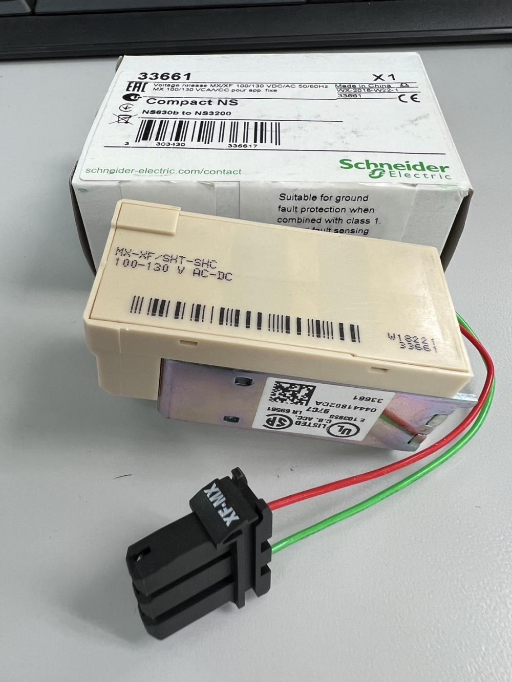 Schneider Electric 33661 Voltage release MX,Schneider Electric 33661 Voltage release MX Voltage release MX, ComPacT NS630b/NS3200, fixed, 100/130V AC/DC,Schneider Electric 33661 Voltage release MX,Automation and Electronics/Access Control Systems