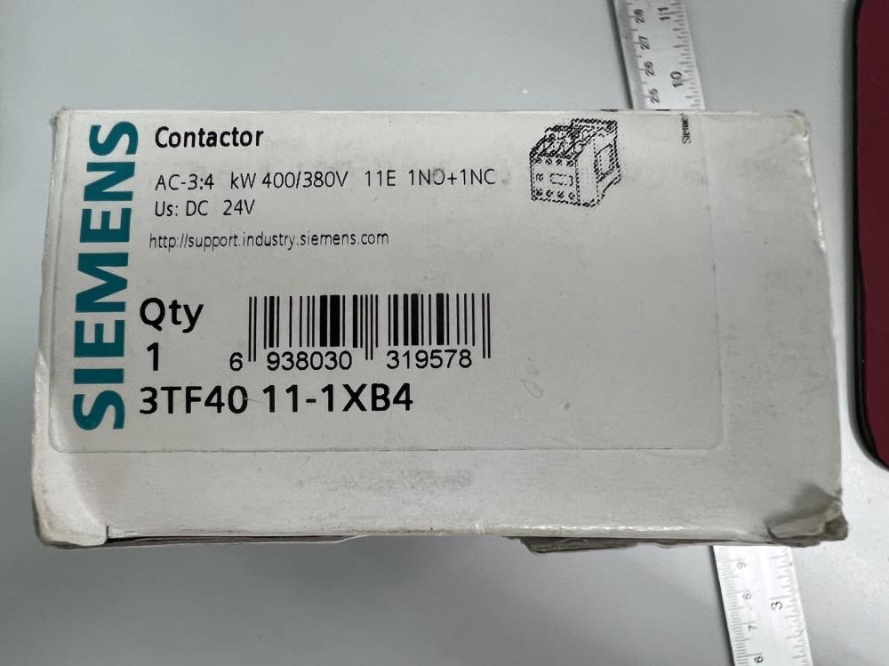 Siemens 3TF4011-1XB4 Contactor