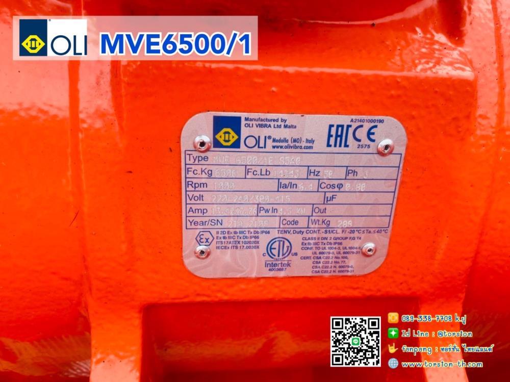 "OLI" Vibration motor Model:MVE6500/1