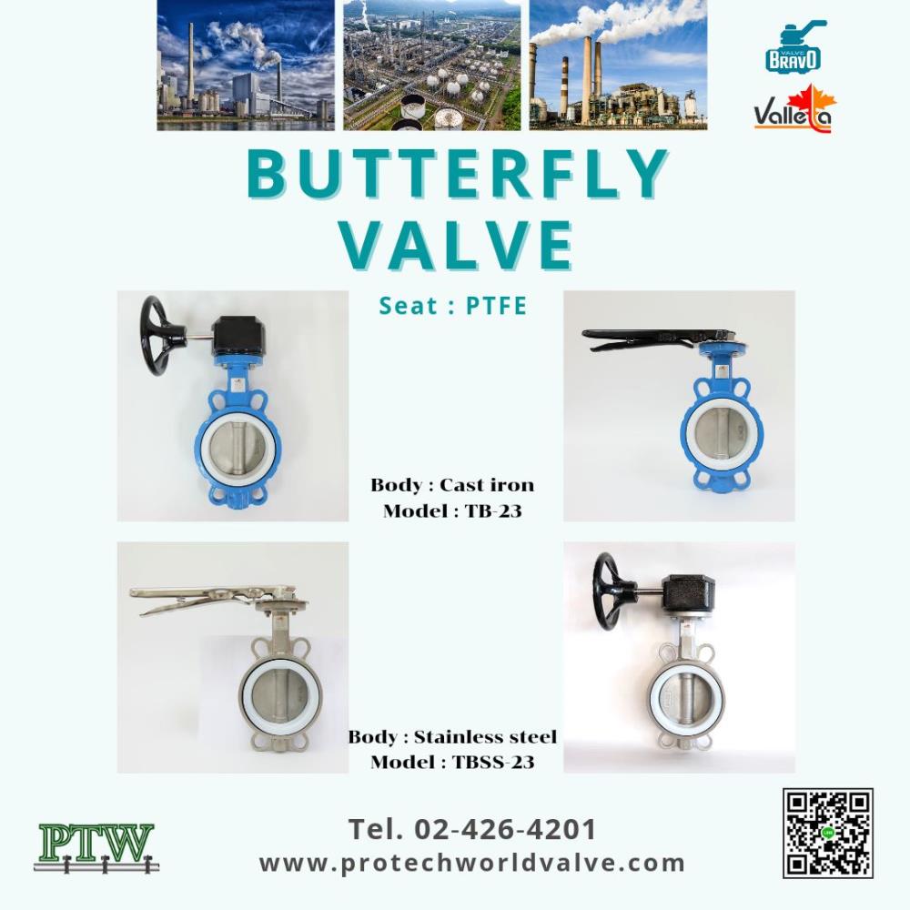 Butterfly Valve Wafer Type , PTFE,butterfly valve, butterfly valve PTFE,VALLETTA,Pumps, Valves and Accessories/Valves/Butterfly Valves