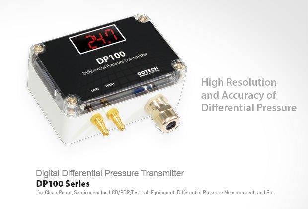 DP100 Series Differential Pressure Transmitter,Differential Pressure Transmitter	,Dotech (Korea),Automation and Electronics/Electronic Components/Transmitters