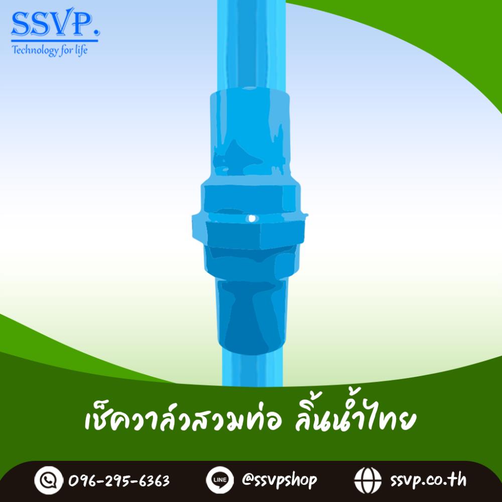 เช็ควาล์วสวมท่อ PVC ขนาด 3/4 นิ้ว ลิ้นน้ำไทย