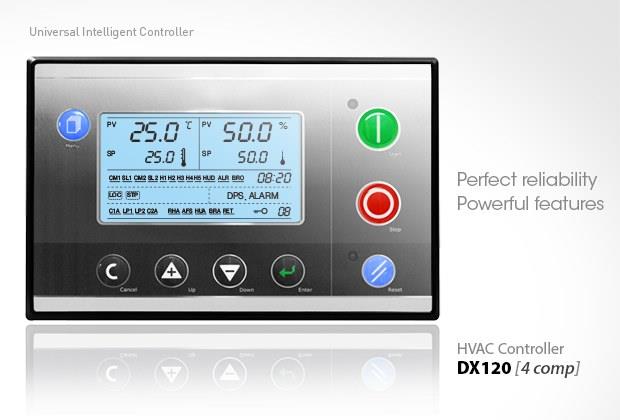 DX120 Series  Controller for HVAC (AHU, Constant temp & humidity unit, Dehumidifier, etc.) - 4COMP,Controller for HVAC (AHU, Constant temp & humidity unit, Dehumidifier, etc.) - 4COMP DX120 Series ,Dotech (Korea),Instruments and Controls/Accessories/General Accessories