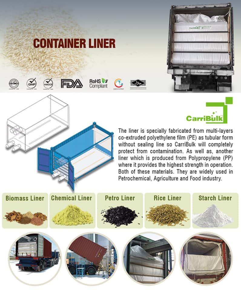 CarriBulk Liner (Container Liner) ถุงบรรจุสินค้าในตู้คอนเทนเนอร์