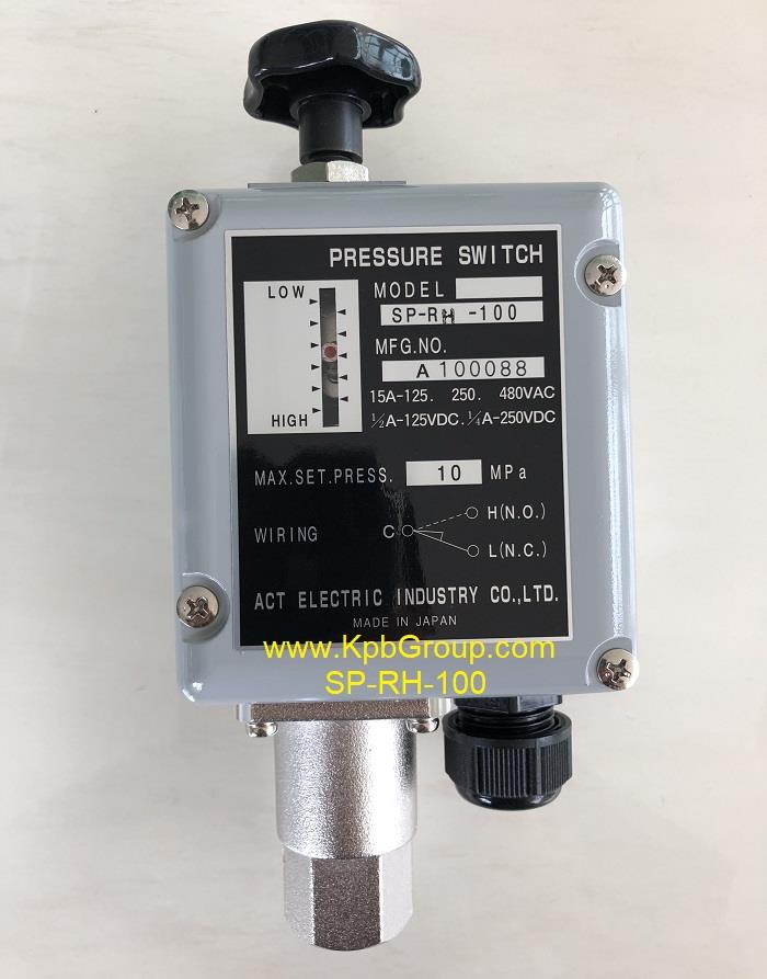 ACT Pressure Switch SP-RH Series,SP-RH-50, SP-RH-100, SP-RH-150, SP-RH-200, SP-RH-250, SP-RH-300, SP-RH-400, SP-RH-500, SP-RH-700, ACT, Pressure Switch,ACT,Instruments and Controls/Switches