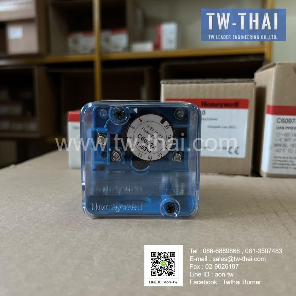 Honeywell C6097A1053,Gas Pressure Switch,C6097A1053,C6097,Honeywell C6097A1053,Honeywell,Instruments and Controls/Switches
