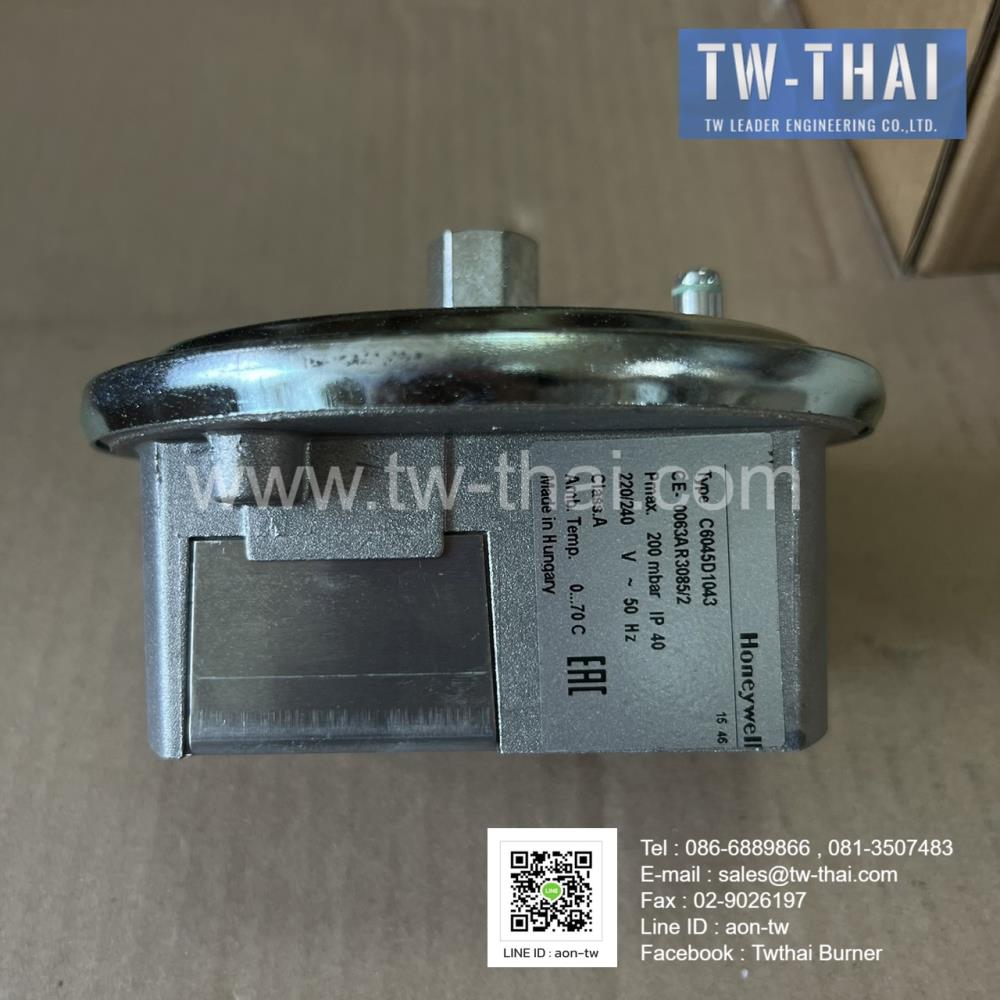 Honeywell C6045D1043,Pressure switch,C6045D1043,C6045,Honeywell C6045D1043,Honeywell,Instruments and Controls/Switches