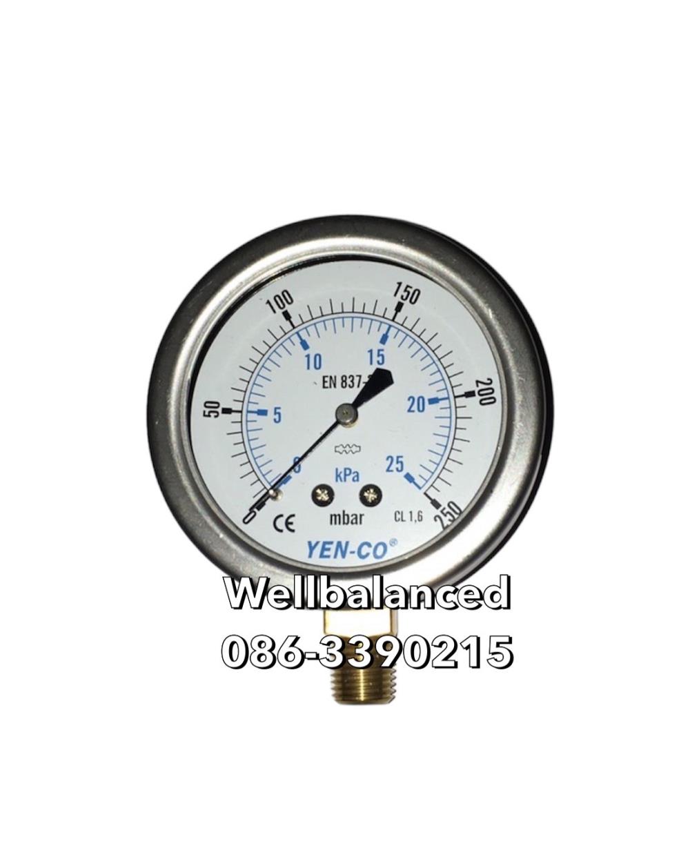 YEN CO Pressure Gauge 2.5"  0-250 mbar,YEN CO Pressure Gauge 2.5"  0-250 mbar,YEN CO Pressure Gauge 2.5"  0-250 mbar,Instruments and Controls/Gauges