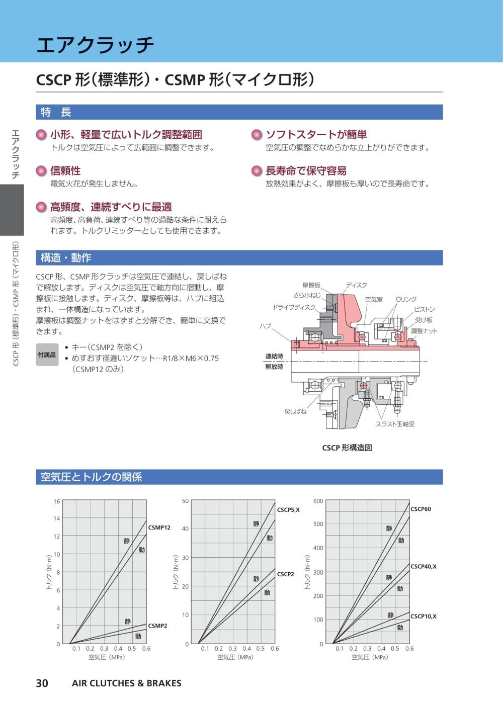 NEXEN-ASAHI Micro Air Clutch CSMP Series