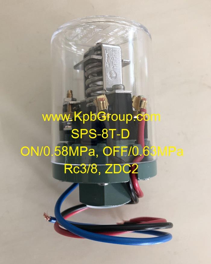 SANWA DENKI Pressure Switch SPS-8T-D, ON/0.58MPa, OFF/0.63MPa, Rc3/8, ZDC2,SPS-8T-D, SANWA DENKI, Pressure Switch,SANWA DENKI,Instruments and Controls/Switches