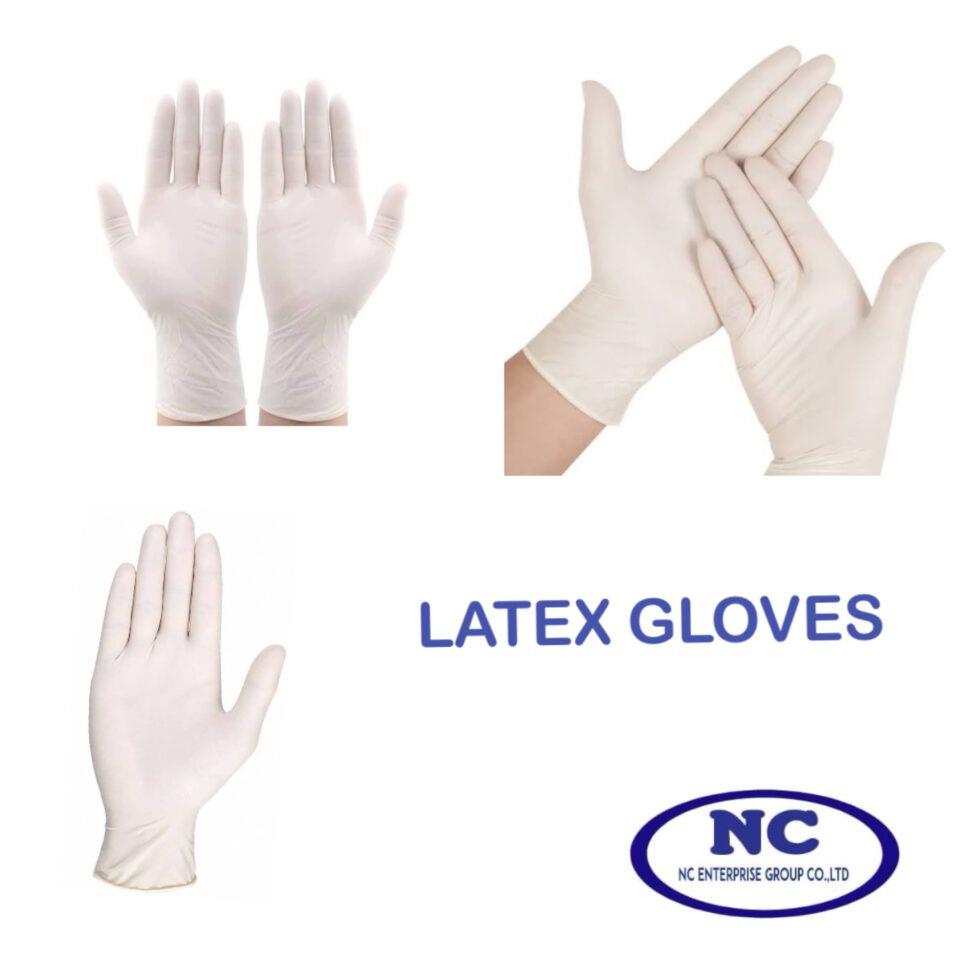 ถุงมือยางธรรมชาติ(LATEX GLOVES)