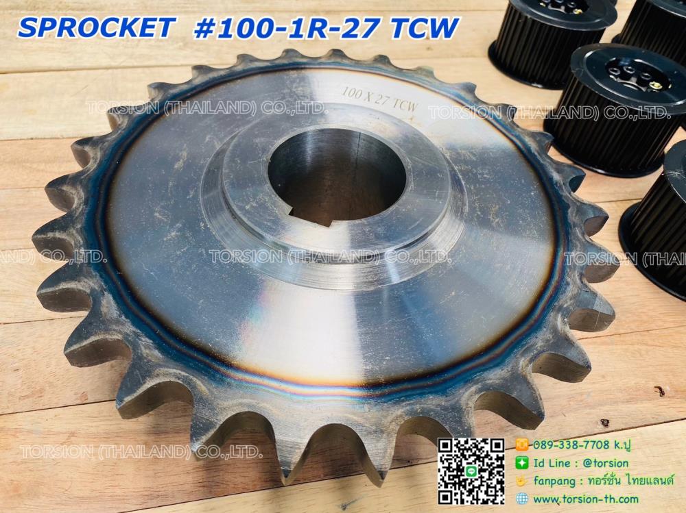 SPROCKET 100-1R-27 TCW (เชื่อมดุม),sprocket , เฟืองโซ่ , เฟืองโซ่ไม่มีดุม , เฟืองขับโซ่ , เฟืองโซ่เดี่ยว , เฟืองโซ่เชื่อมดุม , เฟืองโซ่เบอร์ 100,-,Machinery and Process Equipment/Gears/Sprockets