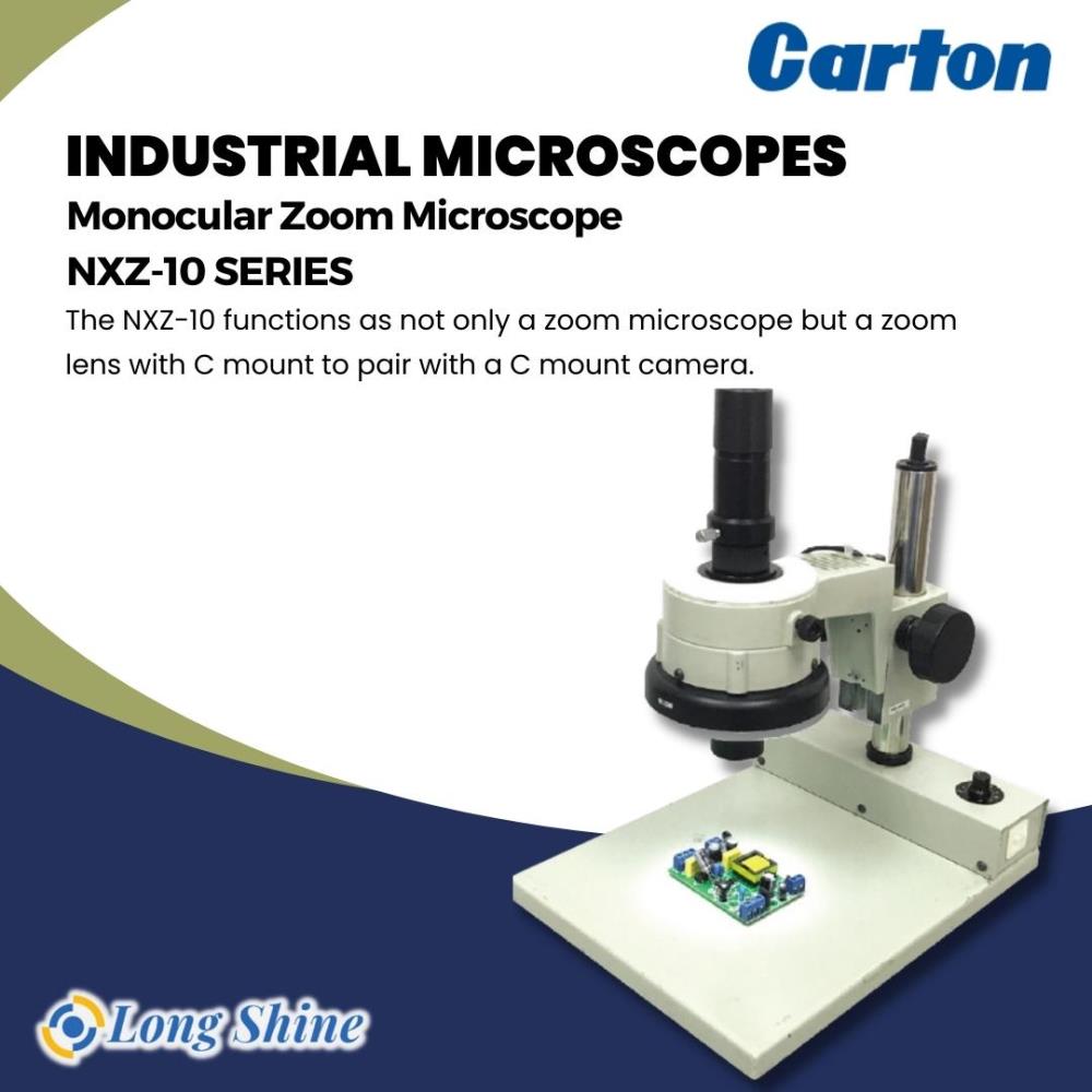 กล้องจุลทรรศน์ CARTON Monocular Zoom Microscope NXZ-10 SERIES,กล้องจุลทรรศน์ CARTON Monocular zoom microscope NXZ-10 series,CARTON,Instruments and Controls/Microscopes