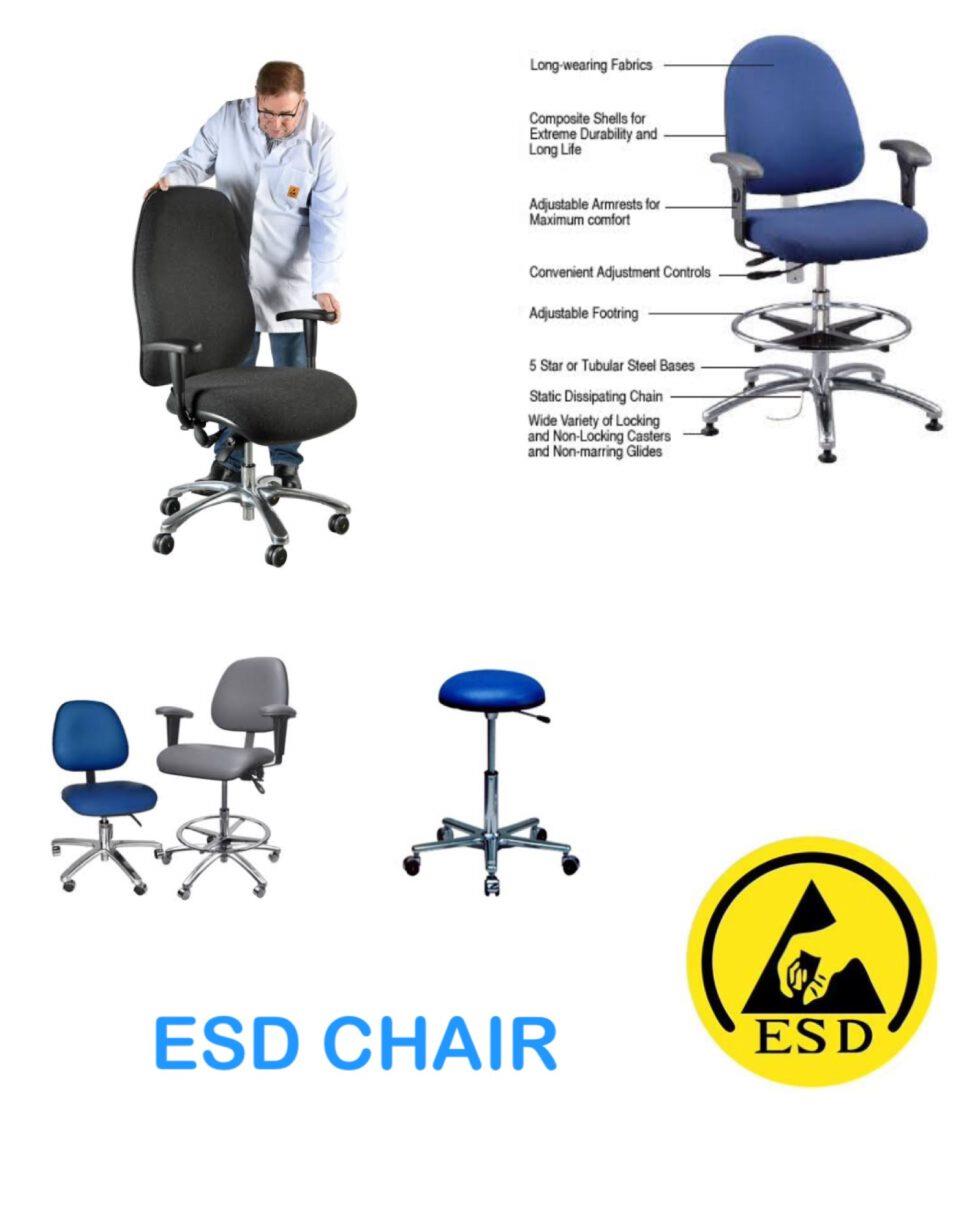เก้าอี้กันไฟฟ้าสถิตย์ (ESD CHAIR),เก้าอี้กันไฟฟ้าสถิตย์,,Electrical and Power Generation/Safety Equipment