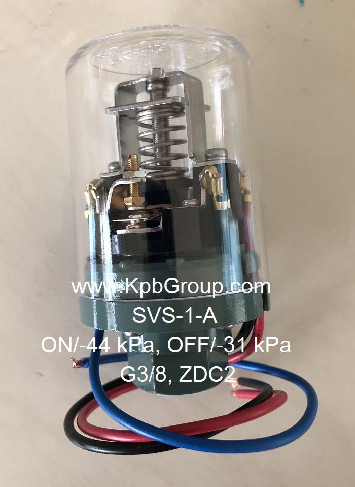 SANWA DENKI Vacuum Switch SVS-1-A, ON/-44 kPa, OFF/-31 kPa, G3/8, ZDC2,SVS-1-A, SANWA DENKI, Vacuum Switch,SANWA DENKI,Instruments and Controls/Switches