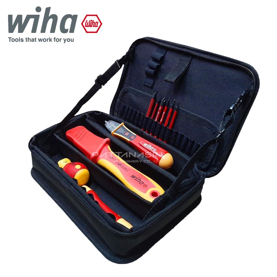 ชุดกระเป๋าเครื่องมืออเนกประสงค์ 11ตัว/ชุด,กระเป๋าเครื่องมือ,WIHA,Tool and Tooling/Tool Cases and Bags