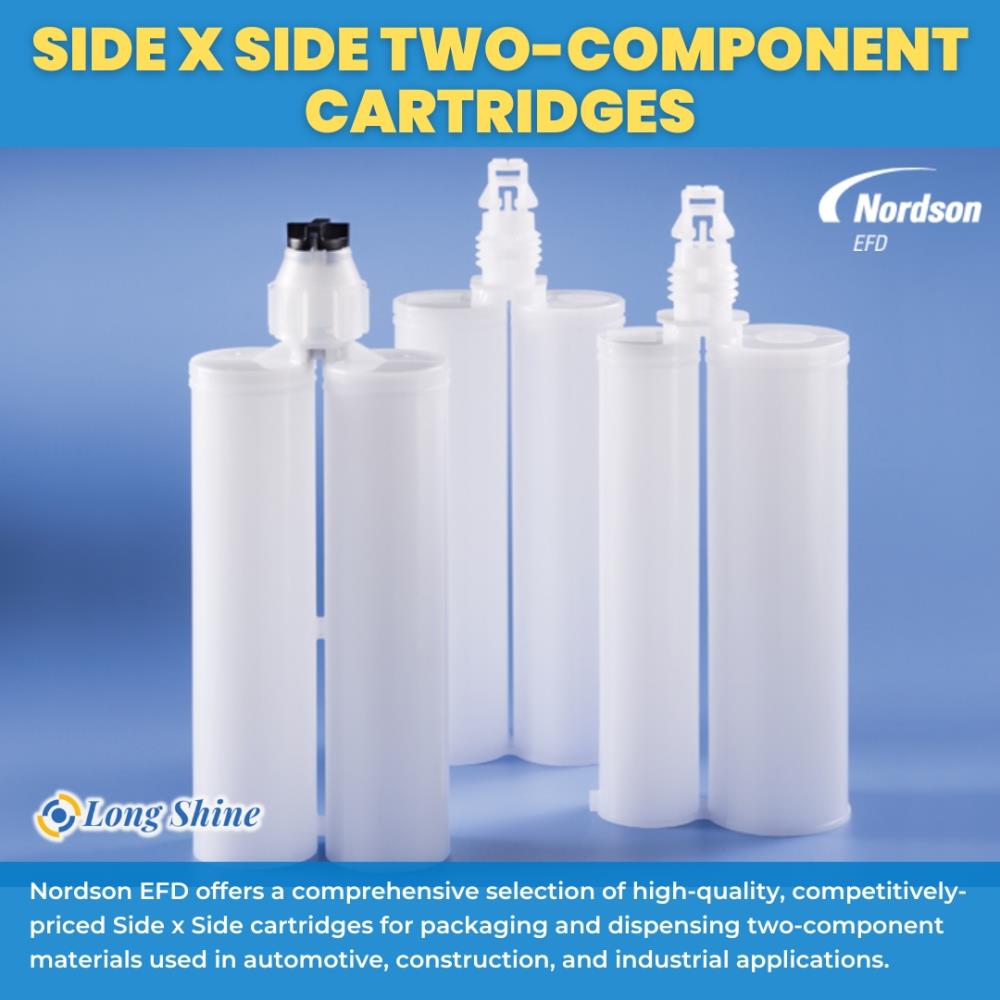 Side x Side Two-Component Cartridges,Side x Side Two-Component Cartridges,2K Two-Component Systems,2K Cartridges,Pistons,Nordson EFD,Nordson EFD,Pumps, Valves and Accessories/Pumps/Piston Pump