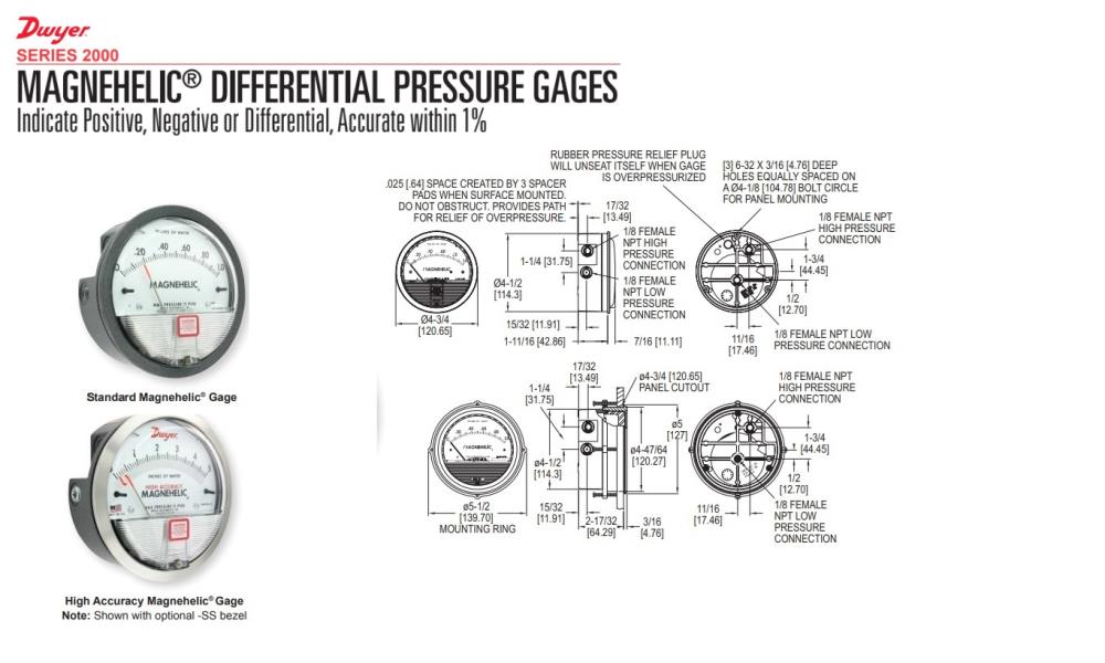DWYER DIFFERENTIAL PRESSURE GAGES,DIFFERENTIAL PRESSURE GAGES,DWYER,Engineering and Consulting/Laboratories