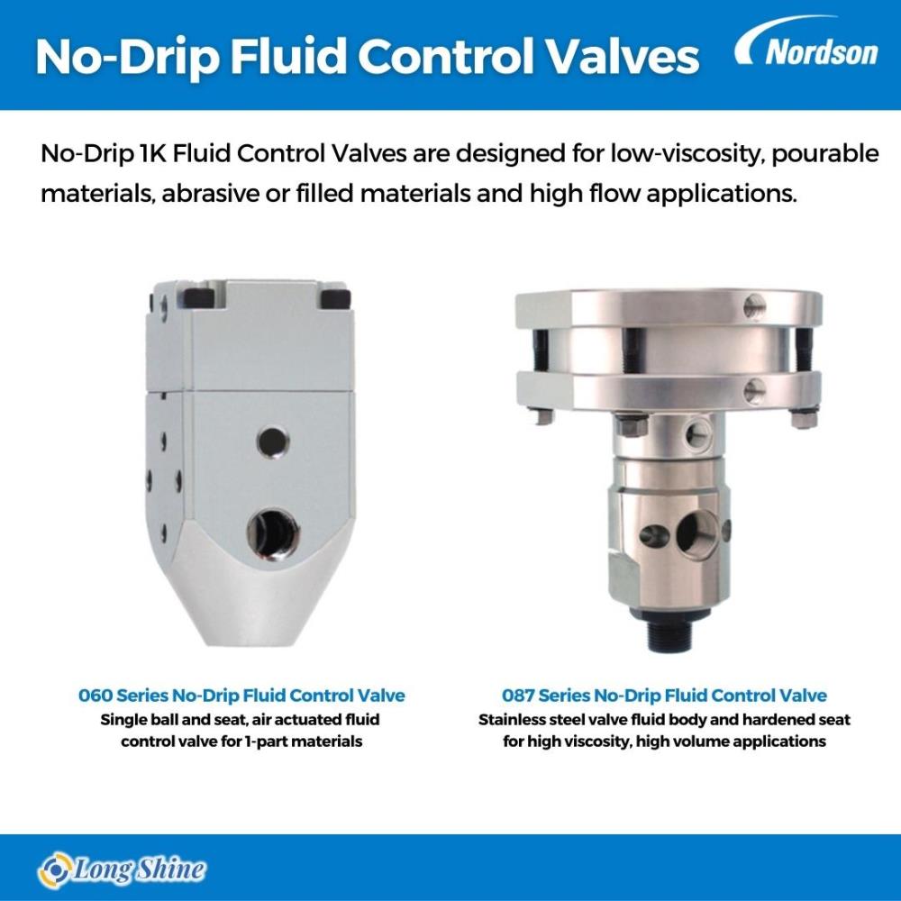 No-Drip Fluid Control Valves,No-Drip fluid control valves,Nordson ICS,Nordson ICS,Machinery and Process Equipment/Applicators and Dispensers/Dispensers