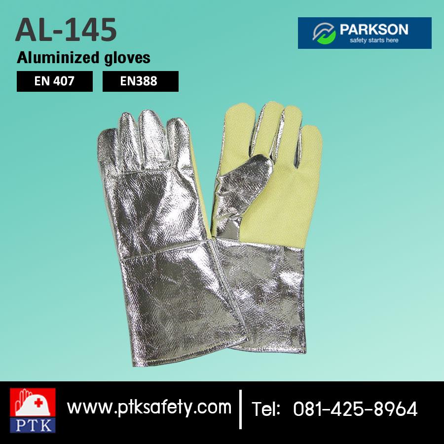 Aluminized gloves  ถุงมืออลูมิไนซ์,ถุงมือไนไตร,parkson,Plant and Facility Equipment/Safety Equipment/Gloves & Hand Protection