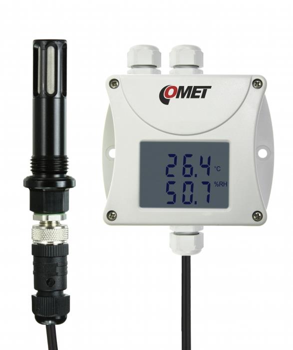 เครื่องวัดแจ้งเตือนอุณหภูมิความชื้นและความชื้น รุ่นT3419P ส่งสัญญาณ RS485,Temperature humidity,COMET,Instruments and Controls/Measuring Equipment