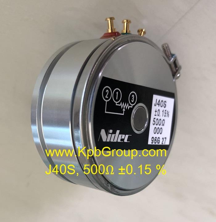NIDEC Potentiometer J40S, 0.5k +,-0.15 %,J40S, NIDEC, Potentiometer,NIDEC,Instruments and Controls/Potentiometers