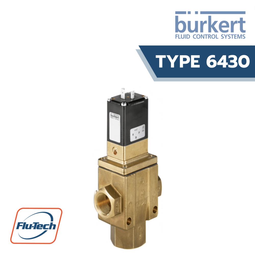  Burkert Type 6430 3/2 Way Servo-Assisted Piston Valve