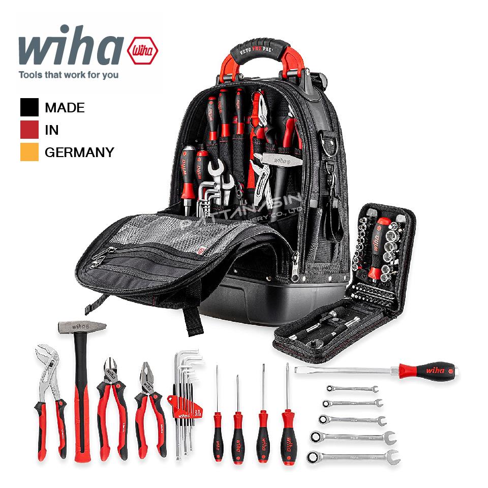 Wiha ชุดกระเป๋า+เครื่องมือ(65 ตัว/ชุด) No.45154,กระเป๋าเครื่องมือ,WIHA,Tool and Tooling/Tool Cases and Bags