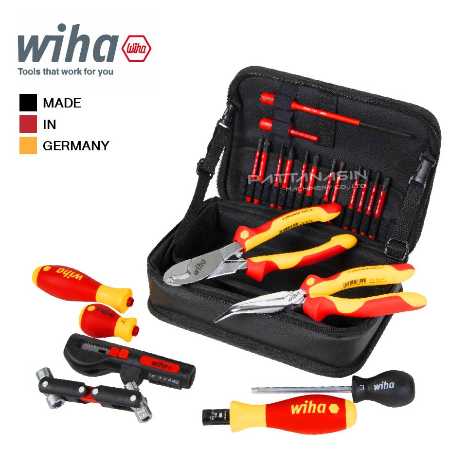 WIHA ชุดกระเป๋าเป้เครื่องมืองานไฟฟ้า 9300-50401 No.45289 (23ตัว/ชุด),กระเป๋าเครื่องมือ,WIHA,Tool and Tooling/Tool Cases and Bags
