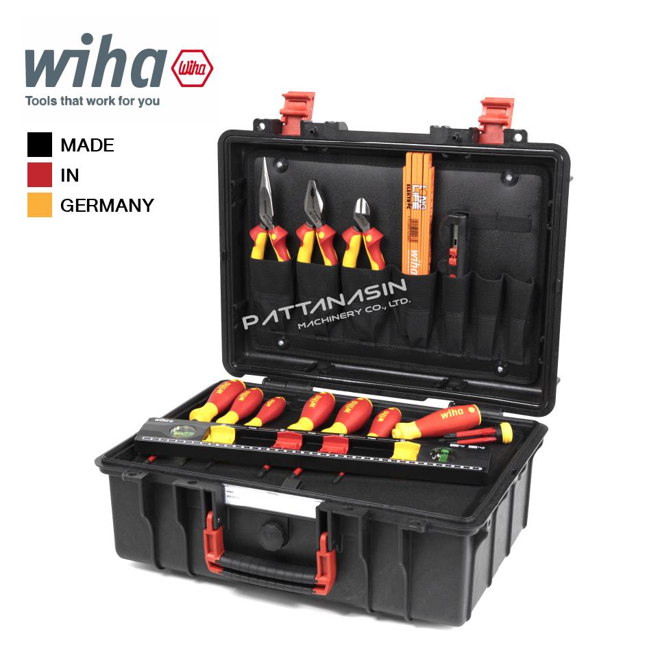 WIHA ชุดกระเป๋าเป้เครื่องมืองานไฟฟ้า 9300-70403 No.45530 (18ตัว/ชุด),กระเป๋าเครื่องมือ,WIHA,Tool and Tooling/Tool Cases and Bags