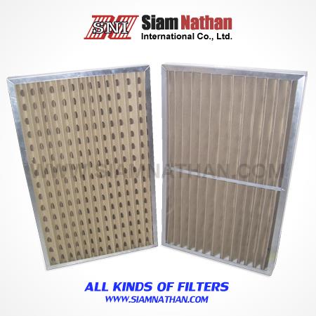 Pleated Cardboard With Frame,กรองฝุ่น กรองของเสีย  กรองเศษตะกอน  กันสนิม  Cardboard  กระดาษกรอง,SIAM NATHAN INTERNATIONAL,Machinery and Process Equipment/Filters/Air Filter