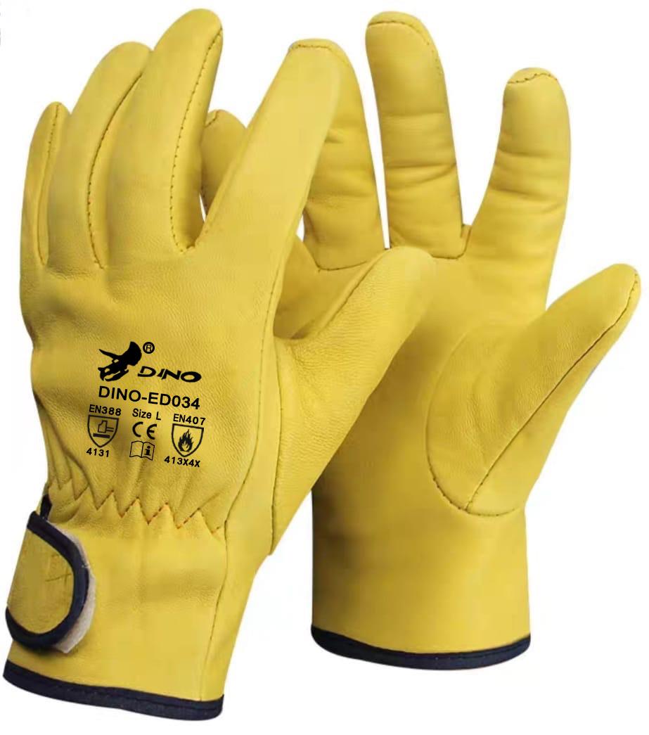 ถุงมือหนังงานเชื่อมอาร์กอน,ถุงมือหนังงานเชื่อม,DINO,Plant and Facility Equipment/Safety Equipment/Gloves & Hand Protection