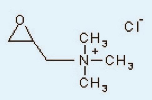 Solid cationic etherification agent