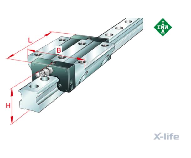 INA Linear Guide Carriage KWSE30-G3-V1, KWSE30,KWSE30,INA,Machinery and Process Equipment/Bearings/Linear