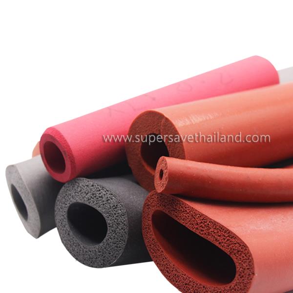 ท่อยางฟองน้ำซิลิโคน (Silicone sponge rubber tube),ท่อยางฟองน้ำซิลิโคน  Silicone sponge rubber tube,,Custom Manufacturing and Fabricating/Fabricating/Hose & Tube