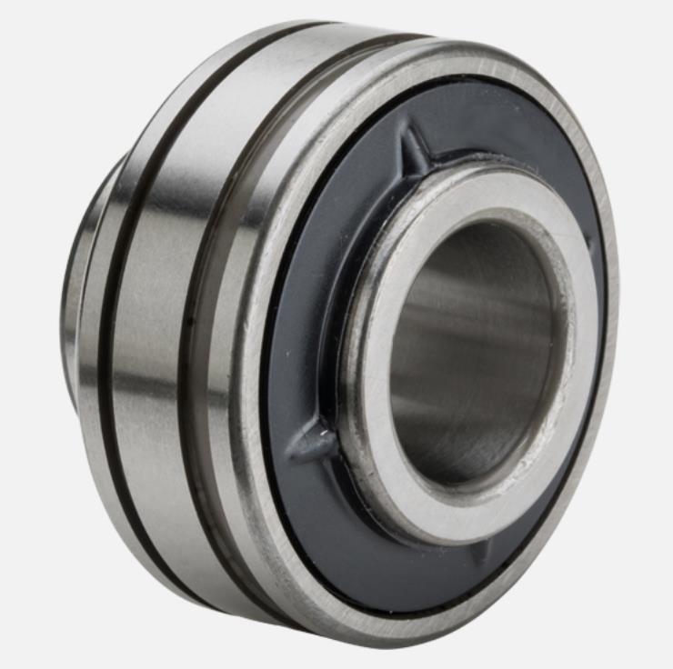 UCS206-102 LD1N เพลา 1-1/8 นิ้ว Bearing Insert w/ Set Screw, Wide Inner Ring - Cylindrical O.D., Snap Ring Groove