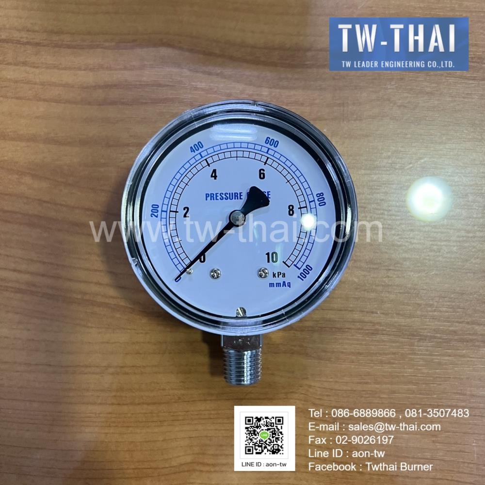 Pressure Gauge FH25A1000MW4N,"&quotPressure Gauge 2.5,Pressure Gauge,Pressure Gauge 1000 mmaq"",orter,Instruments and Controls/Switches