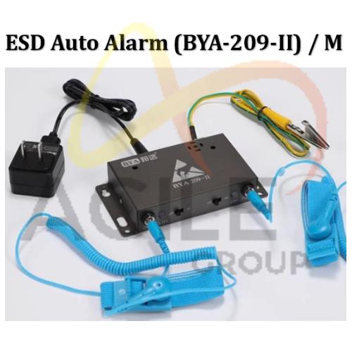 ESD Auto Alarm Plastic Case Model :  209-II + Wriststrap,esd alarm + wriststrap,,Instruments and Controls/Alarms